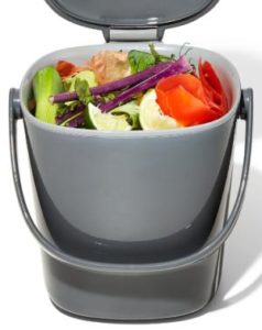 OXO Good Grips kitchen compost full