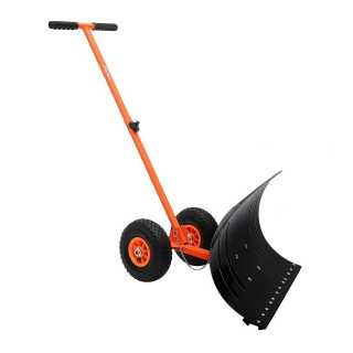 best rolling snow plow pusher shovel with wheels 5.1